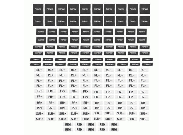 Sett med endehylser og krympestrømper 380 stk endehylser og krympestrømper 