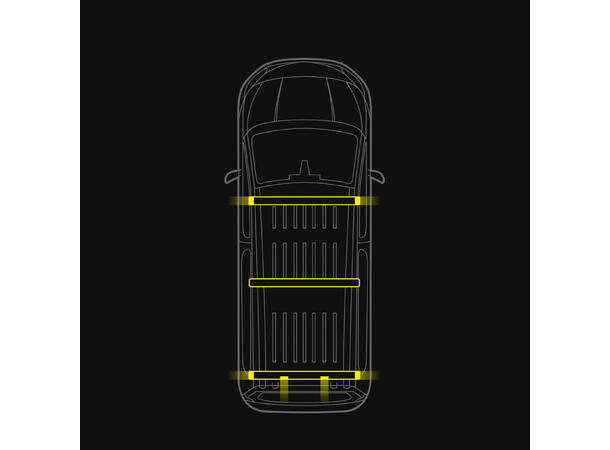 Strands C-Rack takstativ VW Caddy 2021-> / Transit Connect 2023-> 
