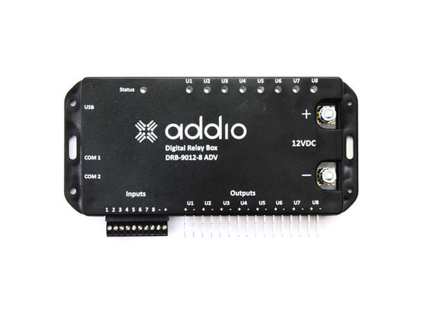 Addio Digital reléboks 12V 8 innganger, 8-utganger, Advanced, 12V 