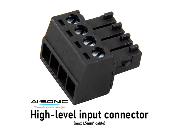 Ai-Sonic S2-A2200.1 Monoforsterker 2200W RMS i 1ohm. Klasse-D 