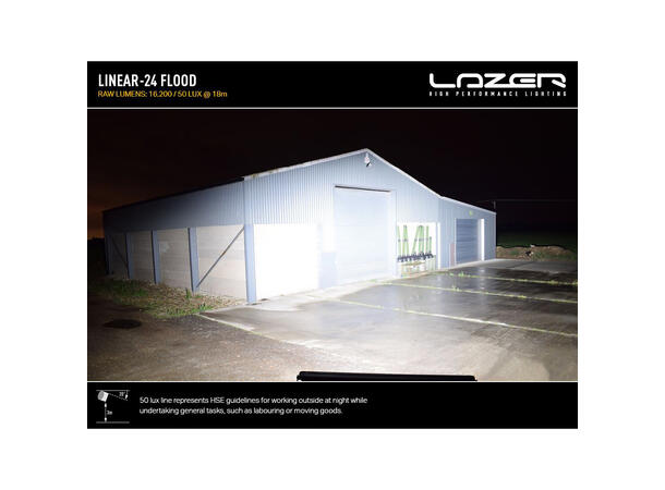 Lazer Linear-24 Flood LED, 16.200 Lumen, Arbeidslys