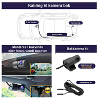 FITCAMX Integrert 4K Dashcam (foran+bak) Hyundai Ioniq 6 (2022 ->)