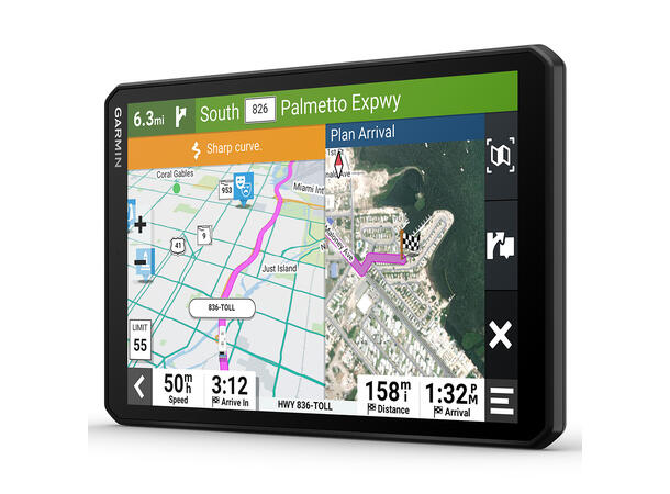 Garmin Camper 895 8", WIFI, BT, tilpasset camping 