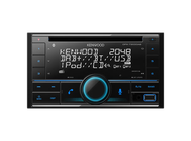 Kenwood DPX-7300DAB DAB+, BT, CD, AUX, USB