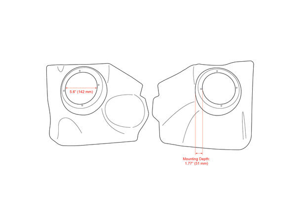 RetroSound Sparkepanel/høyttaleradapter VW Beetle Cabriolet (1956 - 1970) 