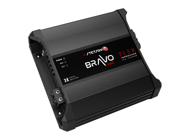 Stetsom BRAVO FLEX 3K monoforsterker 3000W RMS, 0,5-2 Ohm, SPL, Kl.D 