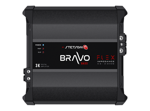 Stetsom BRAVO FLEX 3K monoforsterker 3000W RMS, 0,5-2 Ohm, SPL, Kl.D