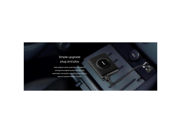 ConnectED Apple Carplay adapter Til Tesla - Trådløs Apple Carplay