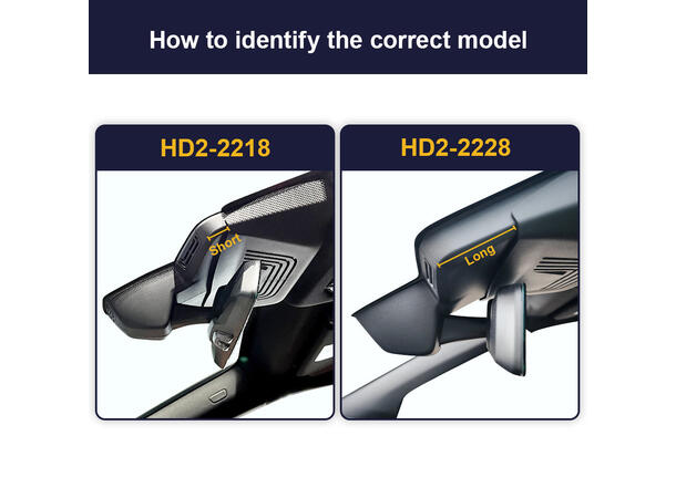 FITCAMX Integrert 4K Dashcam (foran+bak) BMW iX (2022 ->) (HD2-2218) 