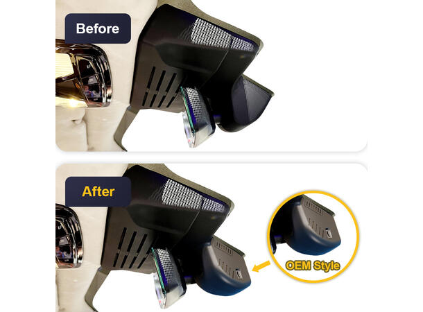 FITCAMX Integrert 4K Dashcam (foran+bak) BMW iX (2022 ->) (HD2-2218) 