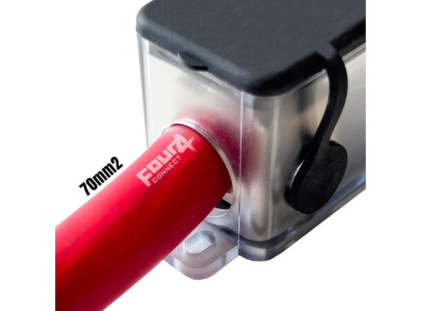 4Connect ANL Sikringsholder 20/70mm2 For ANL sikringer, Sprutsikker 