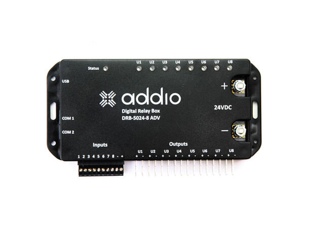 Addio Digital reléboks 24V 8 innganger, 8-utganger, Advanced, 24V