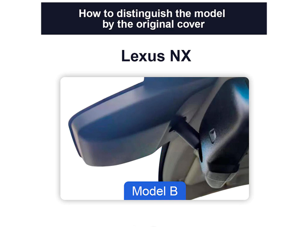 FITCAMX Integrert Plug & Play 4K Dashcam Lexus NX (2014 - 2021) "Model B" 