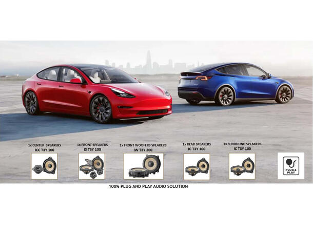 Focal T3Y Komplett pakke Komplett pakke, Tesla Model 3 & Y
