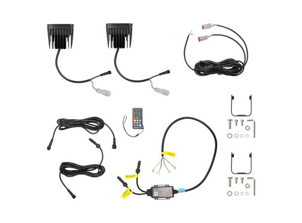 Heise HE-CHASE-CLKT arbeidslys LED, 2860 lumen, RGB, 2stk 