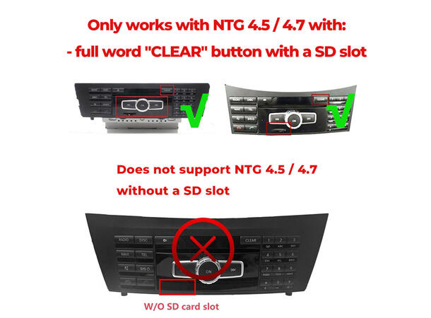 Mr12volt Trådløs CarPlay/Android Auto MB med NTG 4.5/4.7, DSP, OEM Mikrofon 