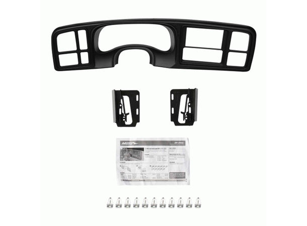 2-DIN monteringsramme GM Full size trucks - Sort 