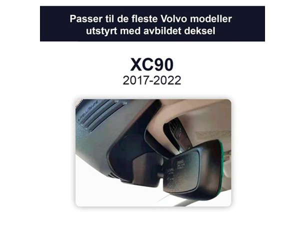FITCAMX Integrert 4K Dashcam (foran+bak) Volvo XC90 (2015 - 2022) Model A 