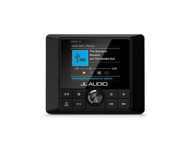 JL Audio MMR-40, NMEA2000 fjernkontroll Kablet fjernkontroll for MediaMaster 