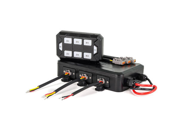 Lumen Trådløst bryterpanel med bluetooth 6 x utganger, Trådløst eller kablet 