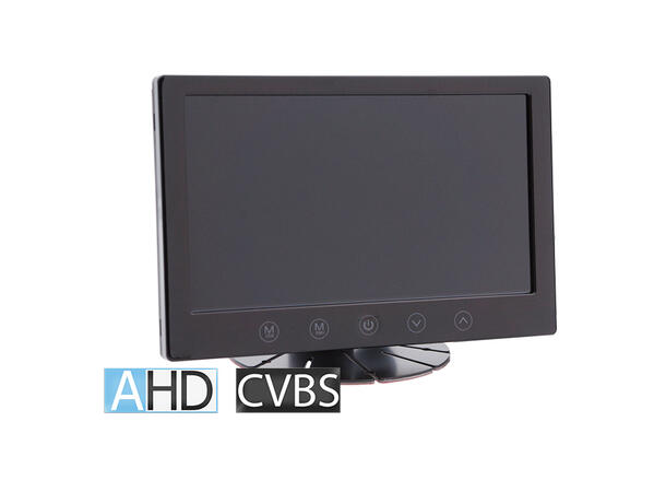 Navlinkz 7" LCD-Skjerm (AHD/CVBS) 2 videoinnganger. 12V-24V