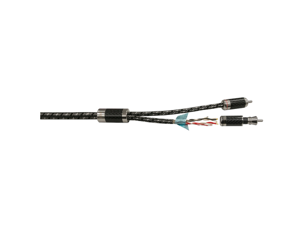 Stinger 9000 Serien 2-kanals RCA 2 Meter, Ultra OFC Rhodium platert RCA 