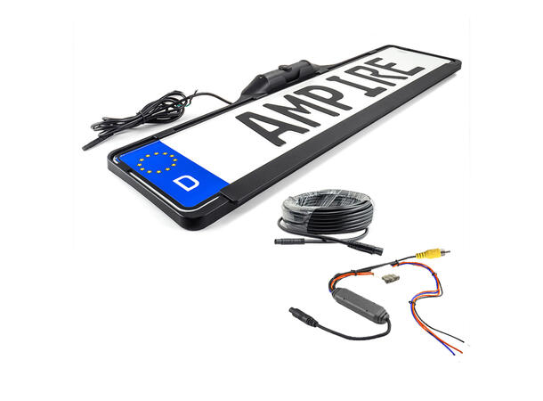 Ampire skiltplatekamera (CVBS) Skiltplate med integrert kamera 