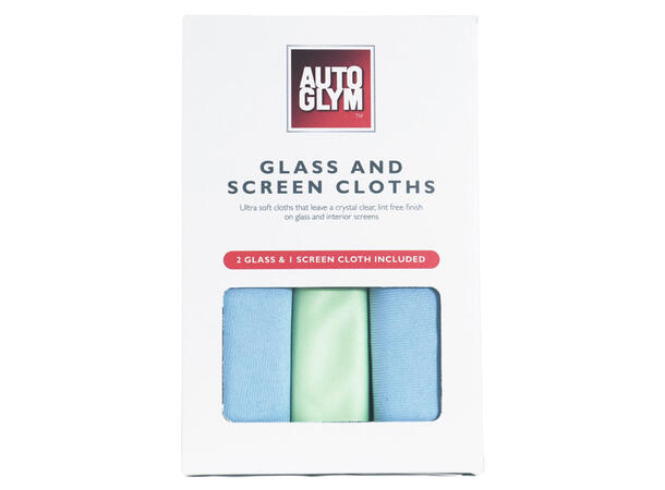 Autoglym Glass & Screen Cloths Glass & Screen Cloths, 3 pk. 