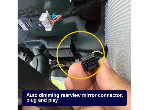 FITCAMX Integrert Plug & Play 4K Dashcam Hyundai Kona (2024->) 