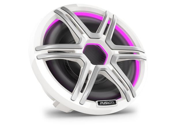 Fusion Apollo™ subwoofer 10", Apollo-serien, CRGBW, Hvit grill 