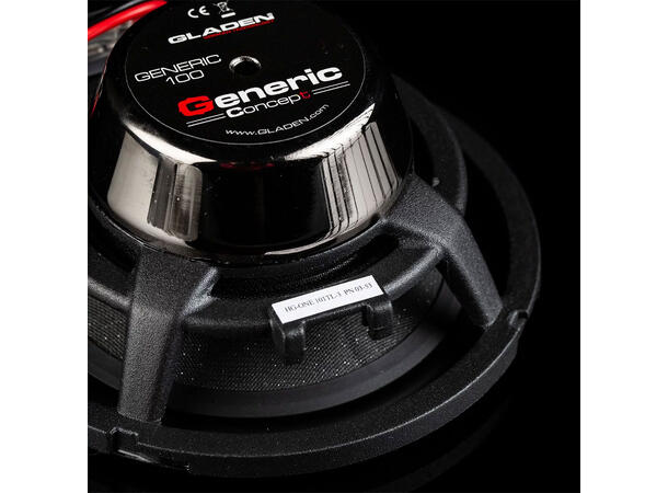 Gladen Generic 100.2 - 4" komponentsett 4", 80W RMS, 3 Ohm, Generic-serien 