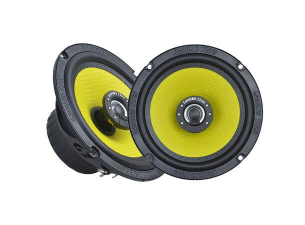 Ground Zero GZTF 6.5X høyttalerpar 6,5", 90W RMS, Titanium-serie 