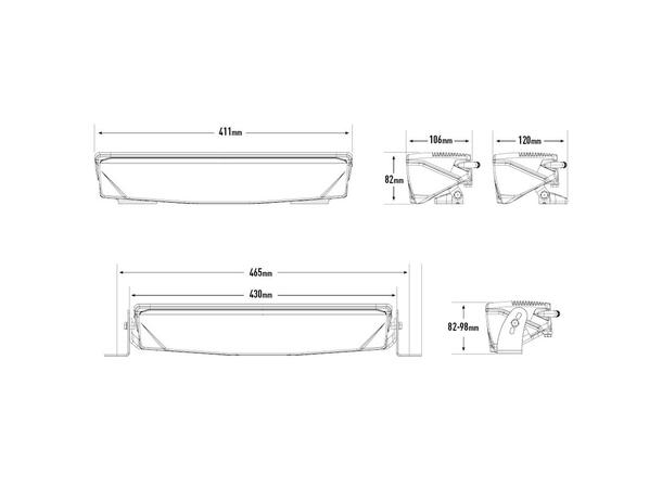Lazer Air 130 Elite 16", LED, 12.500 Lumen, Kombo, 592 meter 