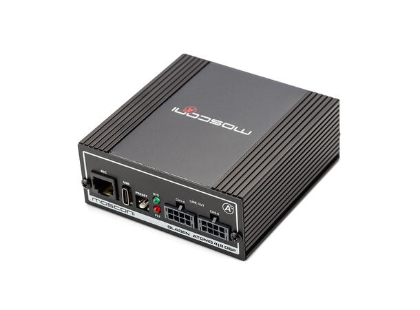 MOSCONI ATOMO 4|8 DSP 4-innganger, 8-kanals DSP, 5-32 Volt 