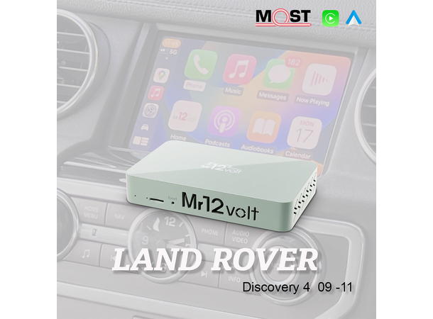 Mr12volt Trådløs CarPlay/Android Auto Discovery 4/RR Sport ,DSP, OEM Mikrofon 