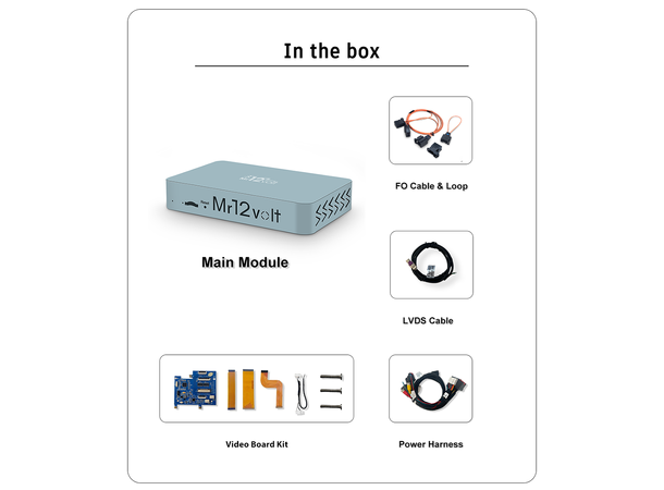 Mr12volt Trådløs CarPlay/Android Auto Discovery 4/RR Sport ,DSP, OEM Mikrofon 