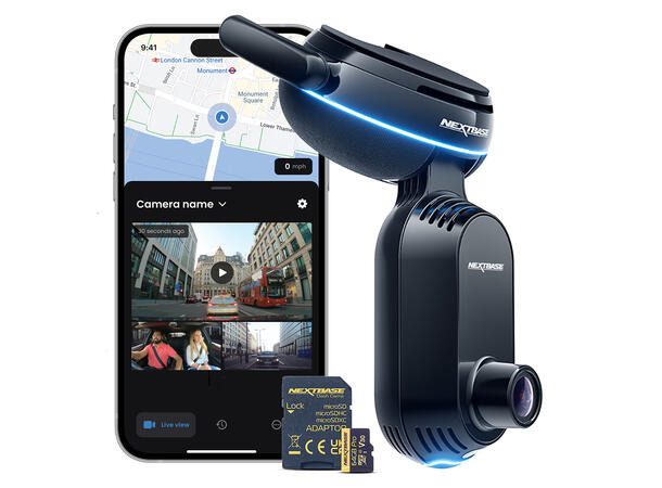 Nextbase iQ Smart Dashcam 4K 1-kanals, 4K, GPS, WIFI, LTE, 64GB 