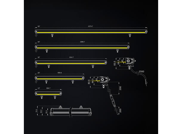 Strands Siberia XP SR 50" ledbar 50", 16500 Lumen, Xperience-mode 