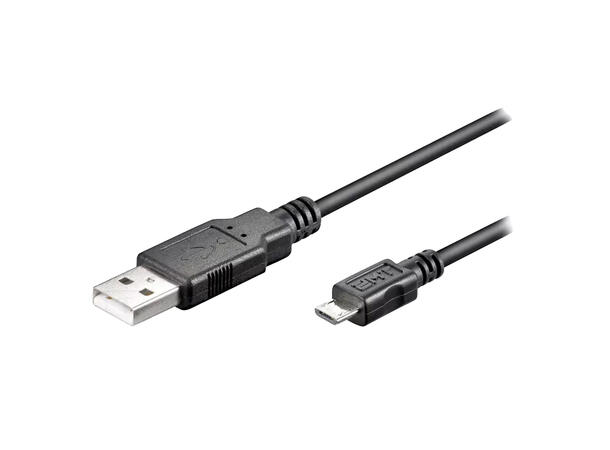USB A - micro-USB B kabel 3 meter 