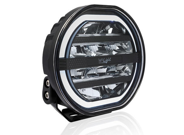 W-Light Fury 7 Sort LED fjernlys 7", 6130 lumen, Posisjonslys, varsellys 