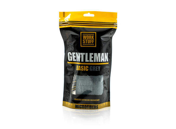 Work Stuff Gentleman Basic Grey Sømløs mikrofiberklut, 350gsm, 40x40cm 