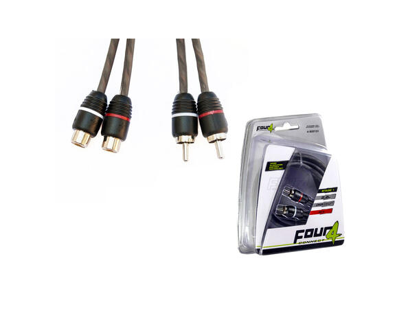 4Connect RCA skjøtekabel 2 meter 2 Meter, Twisted, OFC 