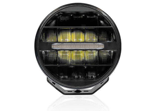 Optibeam Elites 9 LED fjernlys 9", 11320 lumen, 169W, Posisjonslys 