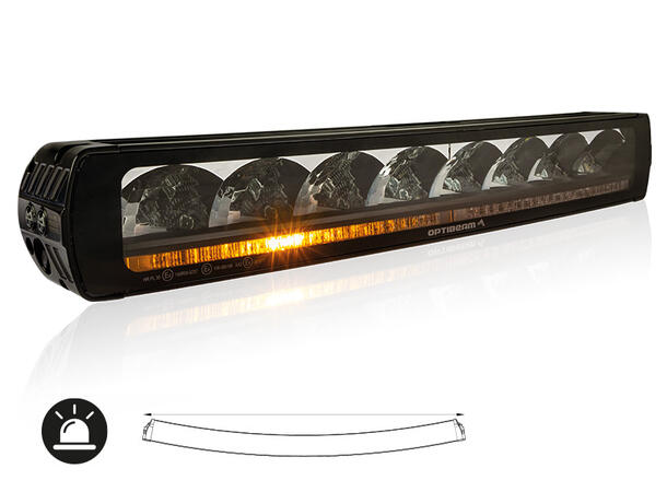 Optibeam Firebar 22", 9270 lumen, varsellys, pos.lys 