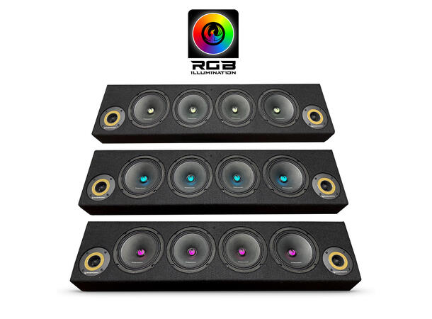 Phoenix Gold ZP65BOXRGBL Lydplanke RGB, SPL kasse med høyttalere og horn 