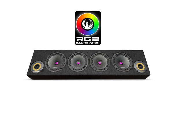 Phoenix Gold ZP65BOXRGBL Lydplanke RGB, SPL kasse med høyttalere og horn 