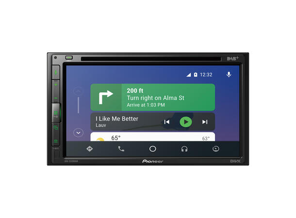 Pioneer AVH-Z5200DAB storbil navigasjon STORBILNAVI, CD/DVD, BT, DAB, USB, AUX + 