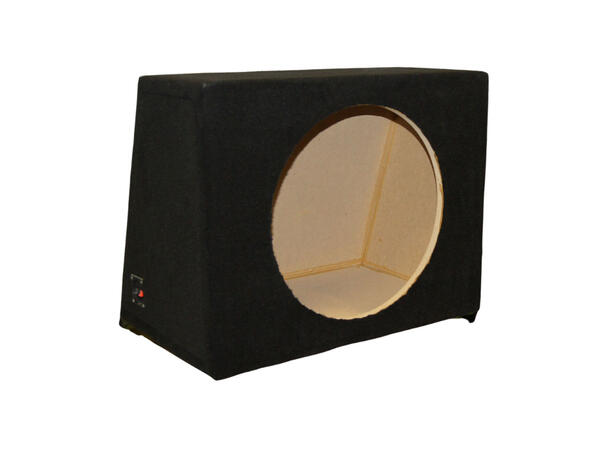 Singel basskasse for 15" element Lukket kasse, 60 liter, sort 