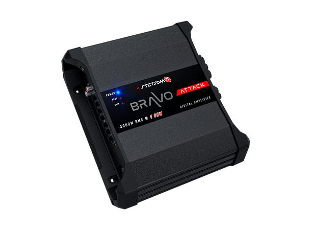 Stetsom BRAVO ATTACK 3000 monoforsterker 3000W RMS, 1 Ohm, SPL, Kl.D 