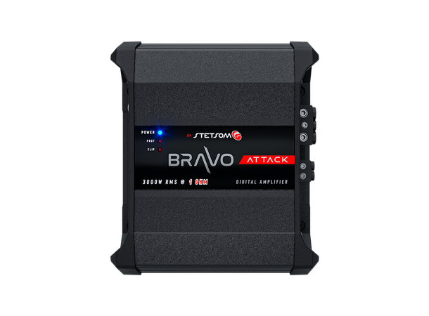 Stetsom BRAVO ATTACK 3000 monoforsterker 3000W RMS, 1 Ohm, SPL, Kl.D 